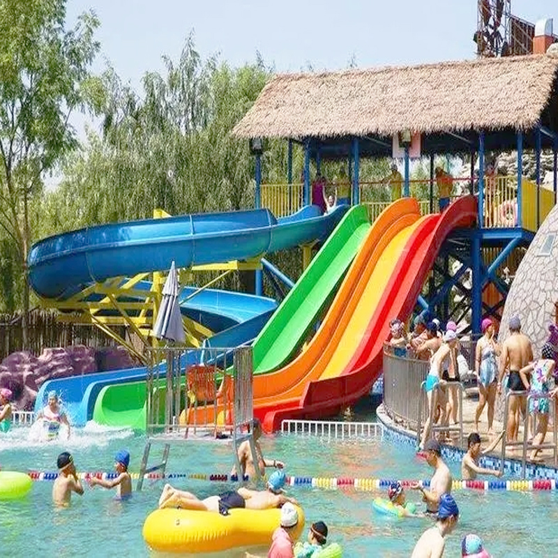 rainbow water slide for aqua park