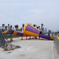 Small horn water slide for kids and adults