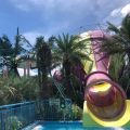 Small horn water slide for water park